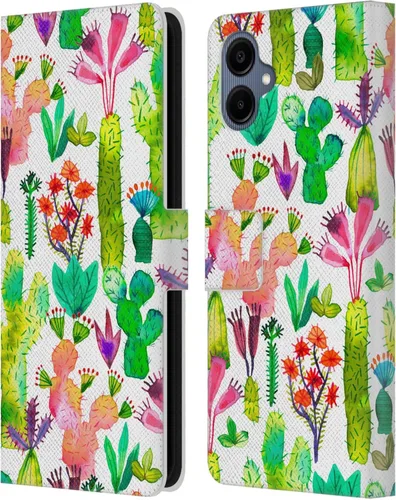 Vista 51 de Head Case Designs Officially Licensed Ninola Brushstrokes Black Summer Patterns Leather Wallet Case Compatible with Samsung Galaxy A07 4G