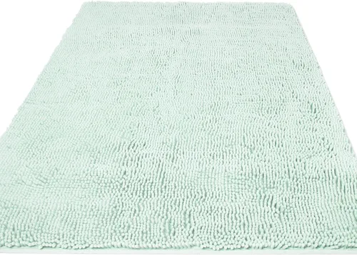 Vista 50 de Yeaban Alfombra de pasillo de baño de 24 x 72 pulgadas, antideslizante, alfombra de baño larga de felpilla gruesa, absorbente y lavable, alfombra