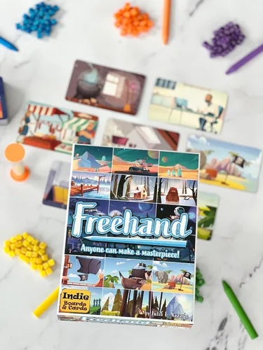 Vista 6 de Freehand by Indie Boards & Cards, juego de mesa para fiestas
