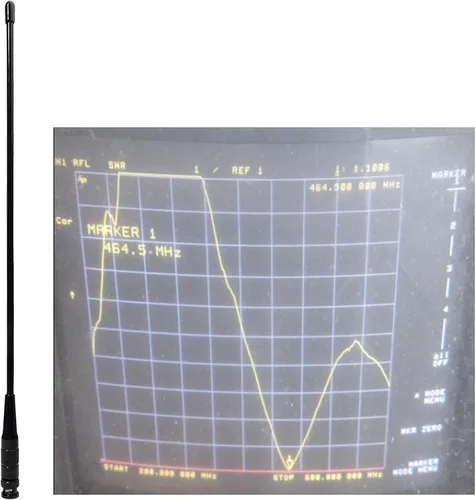 Vista 2 de Antena HYS UHF BNC Base HT 15.3 pulgadas para Walkie Talkie/Repetidor GMRS UHF 462-467Mhz Two Way Radio Antennas for 460-470Mhz ICOM IC-V9