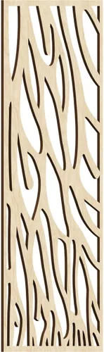 Vista 64 de 9 3/8"W x 24 3/8"H x 1/4"T Bristol Decorativos Paneles de Pared de Madera Calado, Cereza