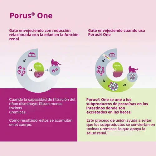 Vista 7 de Porus® One para gatos, 500 mg, 30 paquetes