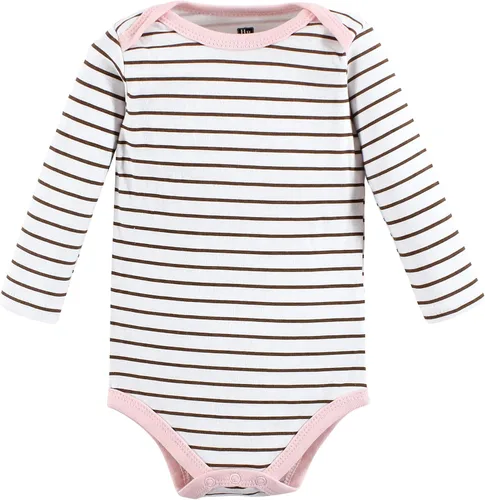 Vista 7 de Hudson Baby Body unisex de algodón de manga larga, para bebé