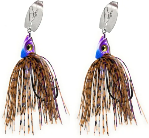 Vista 8 de Reaction Tackle Tungsten Bladed Jig Heads - Swimbait Fishing Jigs for Large and Smallmouth Bass, Trout, Walleye - Bass Fishing Lures Make a Chatter