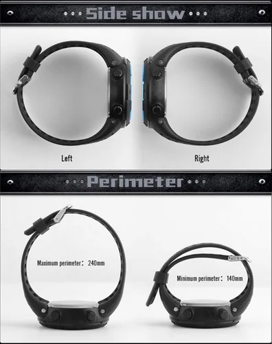 Vista 5 de Tonnier - Reloj deportivo para hombre, multifuncional, digital, pantalla LED, militar, doble hora, luz trasera, cronómetro e impermeable con correa