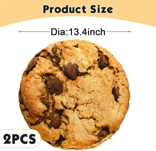 Vista 3 de Unittype - 2 almohadas redondas de galletas con chispas de chocolate