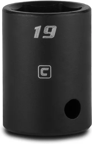 Vista 16 de Capri Tools CP55010 - Toma de impacto poco profunda de 0.394 in, accionamiento de 1/2 pulgada, 6 puntos, métrico