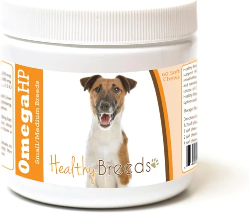 Vista 72 de Healthy Breeds Affenpinscher Omega HP - Masticables suaves para piel y pelaje, 60