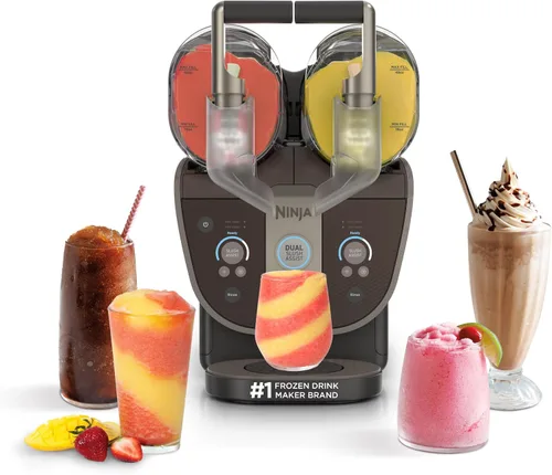 Vista 12 de Ninja SLUSHi Twist - Máquina inteligente de bebidas congeladas con doble Azul