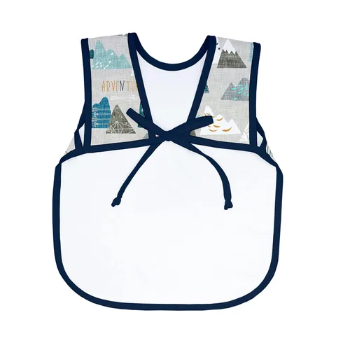 Vista 3 de BapronBaby Adventure Awaits Bapron - Babero más seguro sin corbata para el cuello para bebés y niños pequeños, suave, impermeable, resistente a