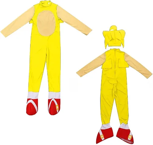 Vista 2 de Woksep Disfraz de erizo con guantes para disfraz de Halloween para niños