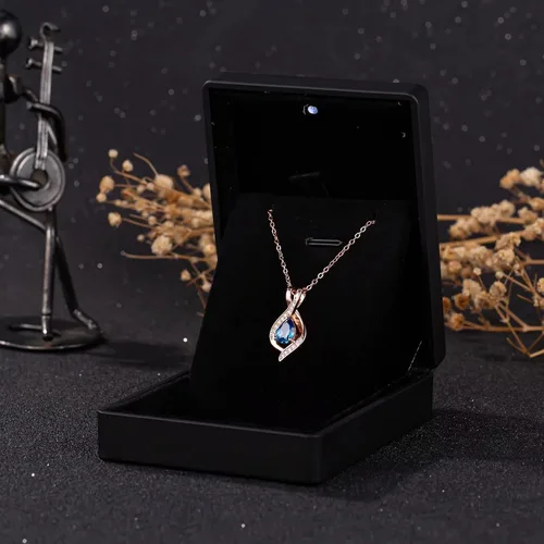 Vista 6 de Mothers Day Necklace Gifts for Mom 925 Sterling Silver Emerald Birthstone Necklace for Mom Infinity Pandent Necklace Women Jewelry Birthday Gifts