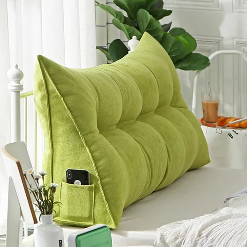 Vista 25 de Almohada triangular para cabecero, almohada de cuña grande lavable para el cuerpo, soporte de posicionamiento del respaldo, almohadas de lectura