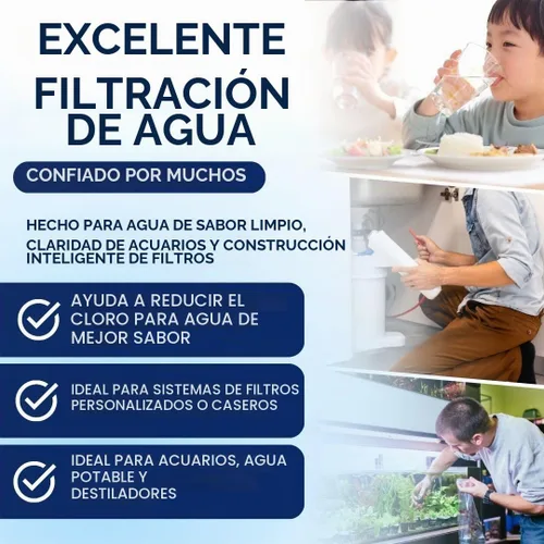 Vista 2 de Filtro de agua a granel de 5 libras / filtro de aire de repuesto de cáscara de coco granular, carbón activado