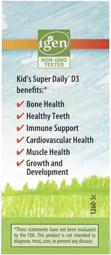 Vista 2 de Carlson - Super Daily D3 para niños, gotas de vitamina D para niños, 400 UI por gota, suministro de 1 año, salud cardíaca e inmunológica