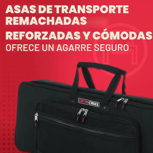 Vista 5 de Bolsa acolchada Gator Cases para teclados de 49 notas; (GKB-49)