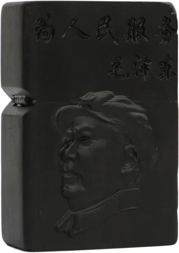 Vista 11 de Carcasa exterior de encendedor tallado en madera negra de ébano natural para kit de inserción Zippo (1000 brazos Avalokiteshvara de la diosa 3#)
