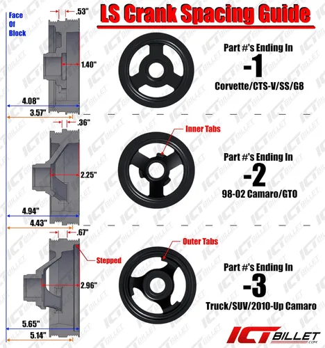 Vista 3 de ICT Billet LS - Soporte de reubicación para alternador de camión, lado del pasajero, montaje alto compatible con camioneta/LS3 L99 Camaro SS 4.8L