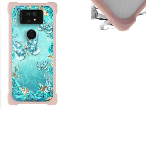 Vista 34 de jioeuinly Funda compatible con ZTE Blade X1 5G Phone Case PC Backplane + cubierta de silicona suave marco XSH