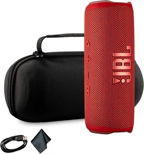 Vista 9 de JBL Flip 6 - Altavoz inalámbrico portátil Sonido de graves profundos, clasificación de impermeabilidad IP67 Audio Bluetooth para exteriores