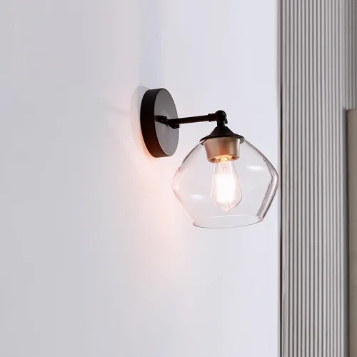 Vista 3 de Globe Electric Covington aplique de pared para exteriores, color negro 44214