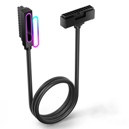 Vista 12 de AsiaHorse Hydrus-8PIN Cable de Extensión de CPU PSU con Luz ARGB, Cable de Alimentación de la Placa Base de Cobre con Diseño Minimalista Integrado
