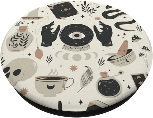 Vista 2 de Witch's Essentials - Diseño de bruja, lindo PopSockets intercambiables para Halloween
