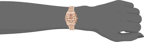 Vista 5 de Michael Kors MK5569 Lexington Reloj de acero inoxidable en tono oro rosa para mujer