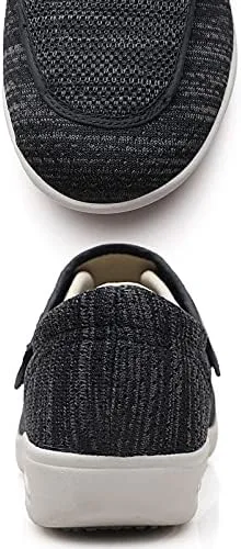 Vista 6 de youyun Zapatos para diabéticos para hombres mayores anchos para hombres zapatos para caminar zapatos de cierre ajustable transpirables ligeros
