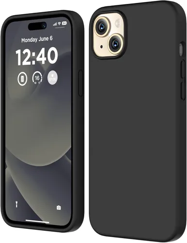 Vista 22 de Compatible con iPhone 15, funda de silicona líquida, funda protectora de cuerpo completo a prueba de golpes [forro de microfibra suave], funda Azul