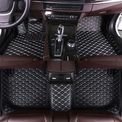 Vista 8 de Tapetes personalizados de cuero sintético para el 98 % de los sedán, SUV, deportivos, cobertura completa, lindas alfombras de automóvil para hombres