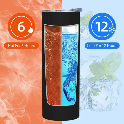 Vista 4 de Vasos personalizados con tapas y popotes, vaso personalizado grabado con láser con nombre para regalo de graduación, vaso delgado de acero Acero