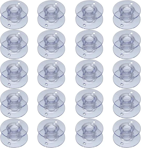 Vista 6 de 20 bobinas de plástico para vikingo esmeralda 116 118 122 183 máquinas de coser (20 unidades)