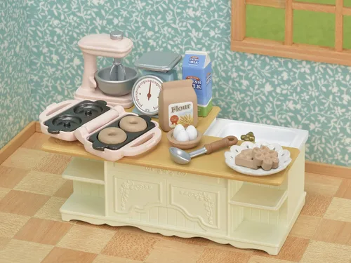 Vista 4 de Época (EPOCH) Sylvanian Families Muebles para Cocina de Isla