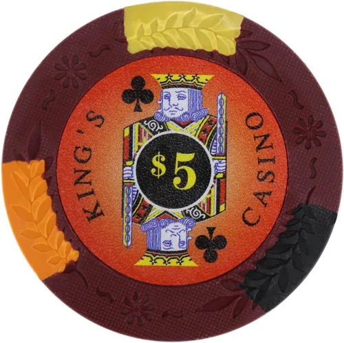 Vista 14 de Brybelly King's Casino Premium - Fichas de póquer de 0.49 oz, compuesto de arcilla pesada – Paquete de 50