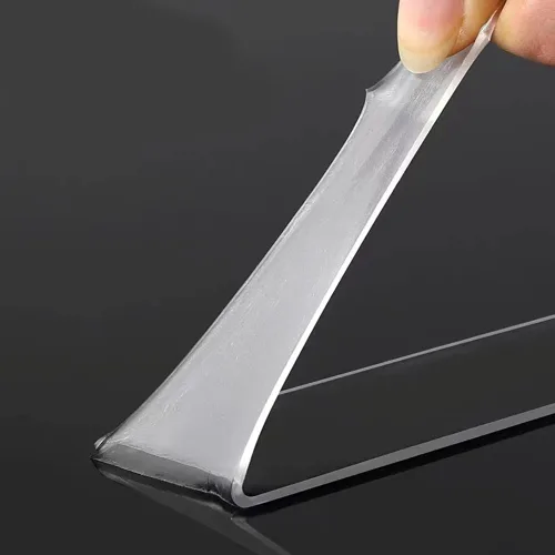Vista 6 de GUMMMY 3M Nano Tape Cinta adhesiva de doble cara transparente, reutilizable, impermeable, cintas adhesivas limpiables para cocina, mejoras para el 1