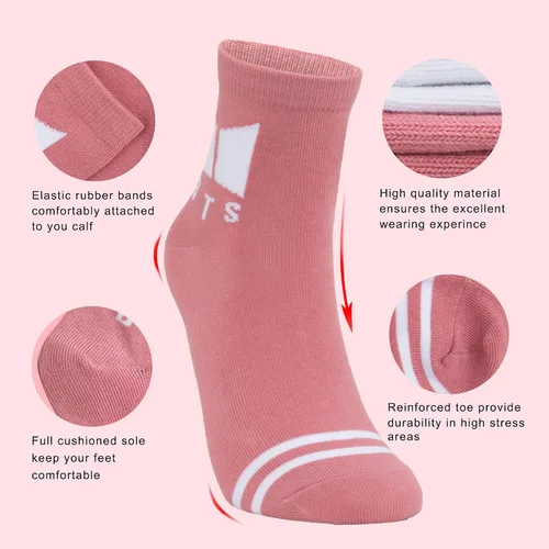 Vista 3 de 3 Pack Womens Warm Knit Socks Funny Crew Socks Novelty Cool Funky Crazy Dress Socks