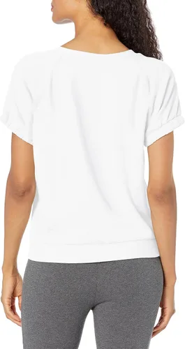 Vista 2 de Andrew Marc Women's Performance Short Puff Sleeve Puffed SS Pullover
