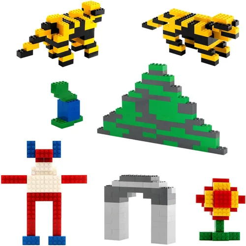 Vista 29 de 100 piezas 2 x 4 Ladrillos Piezas Negras Partes Clásico Juego Creativo Bloques de Construcción Juego de Partes Accesorios de Juguete Compatibles
