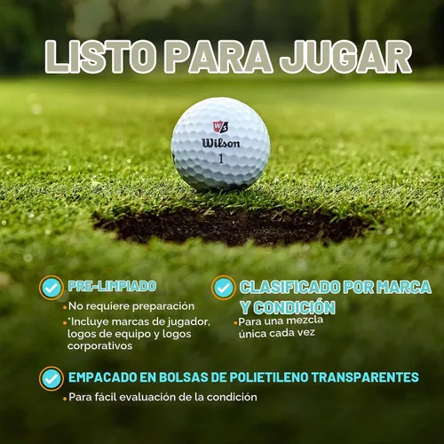 Vista 4 de ZUSSET 100% Recycled Golf Balls - Handpicked & Assorted HIT Away Used Golf Ball Bag - Ready to Play - Ideal for Driving Range Practice & Course