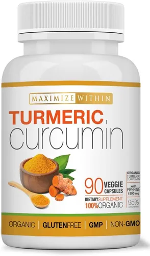 Vista 2 de Curcumina de cúrcuma con piperina 1500 mg, 90
