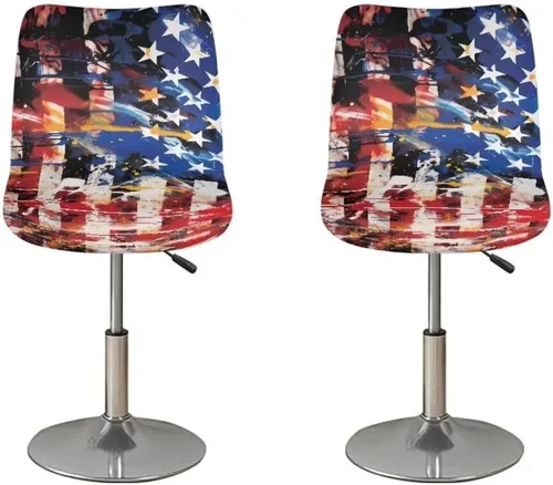 Vista 165 de American Eagle - Juego de 2 fundas para taburetes de bar para sillas de comedor, impermeables, antideslizantes, tamaño universal