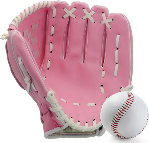 Vista 16 de Guante de béisbol, guante de sóftbol, guante de atrapador, cómodo guante de sóftbol y béisbol para niños, jóvenes, adultos, deportes y béisbol