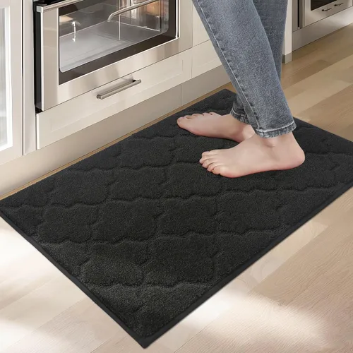Vista 65 de COSY HOMEER Alfombras suaves de cocina [2 piezas] para el frente del fregadero súper absorbentes, tapetes y tapetes de cocina de 20 x 30 pulgadas/20