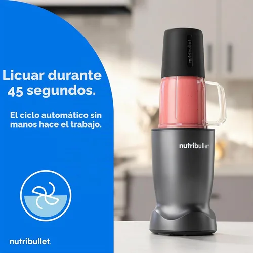 Vista 5 de nutribullet® Turbo Tumbler Edition, Licuadora personal, Gunmetal, NB30400 Pavonado