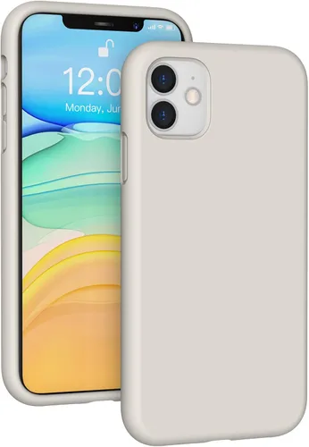 Vista 167 de Funda de silicona líquida compatible con iPhone 12 Pro Max 6.7 pulgadas, funda de gel de protección completa con forro de microfibra, funda