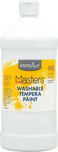 Vista 50 de Handy Art Little Masters - Pintura lavable, 16 onzas, color negro Bright & Mixable, High Opacity, Washable Colors for Classroom, Students, Kids