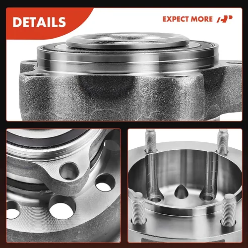 Vista 8 de A-Premium Cojinete de rueda delantera y conjunto de cubo con 6 lengüetas compatible con Ford Transit-250 2015, Transit-350 2015-2017, Transit-350 HD