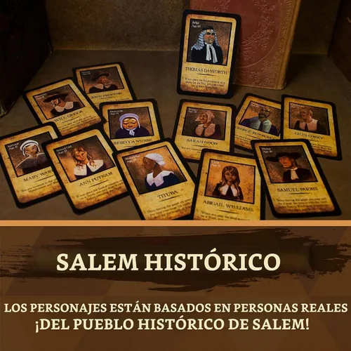 Vista 7 de Facade Games Salem 1692 Deluxe Edition, caza de brujas para 4-12 jugadores
