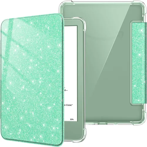 Vista 28 de Fintie - Funda delgada de TPU para Kindle de 6 pulgadas de 11.ª generación 2024/2022, color verde agave Ultra Clear Transparent Soft TPU Back